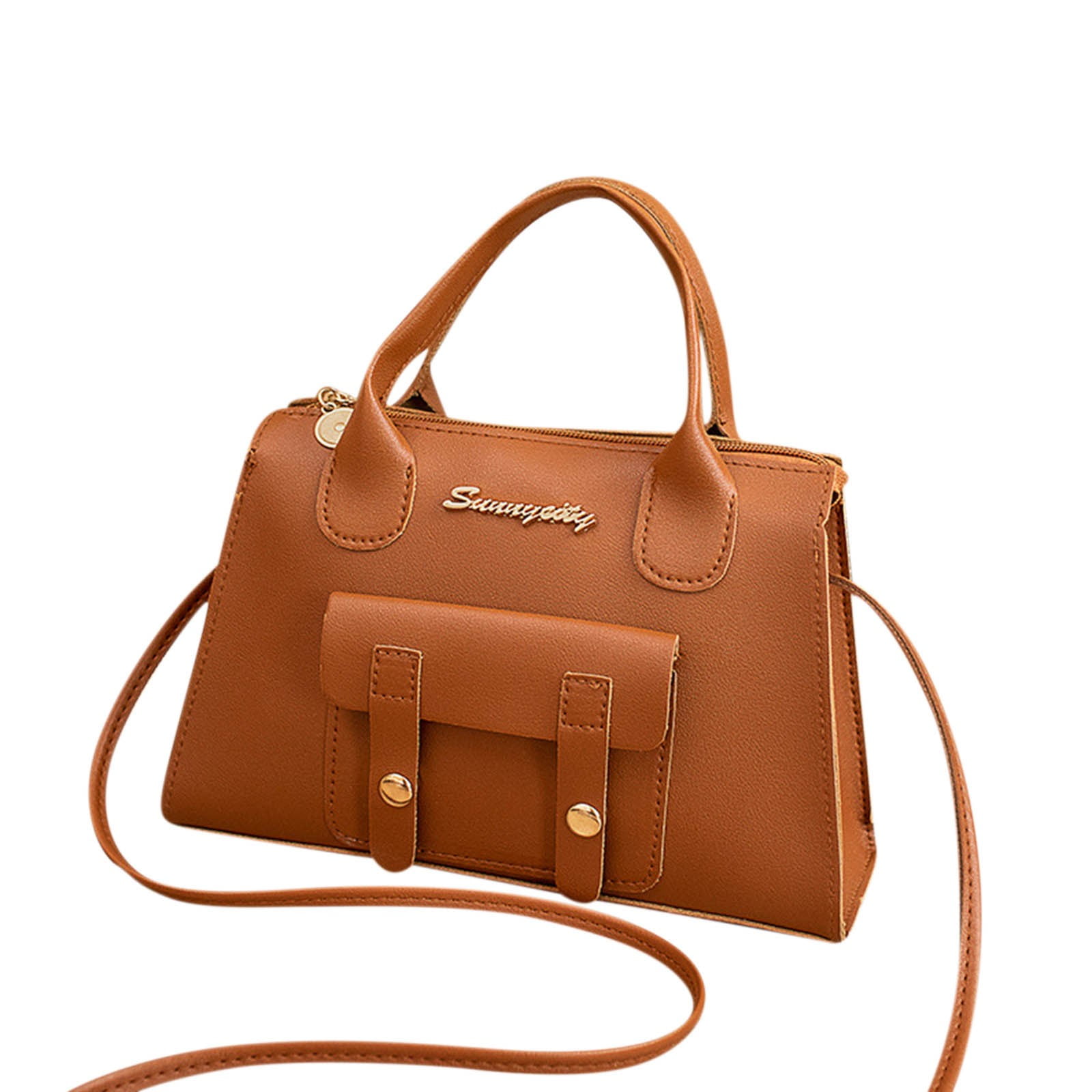 Ozmmyan Women's Shoulder Bag Fashion New Pattern Solid Handbag Shoulder Bag Dual Purpose High Capacity Zipper Bag Sales Today Cclearance