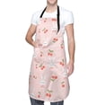 thumbnail image 3 of Uemuo Rabbit And Cherry Pattern Waterproof Apron Adjustable Dishwasher Apron- Apron for Women Men Heavy Duty Work Apron for Dishwashing Chemical Lab, 3 of 9