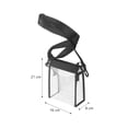 thumbnail image 2 of ADDHAT Cruzado Transparente De PVC Negro Impermeable Con Moderno Para Guardar Objetos, 2 of 8