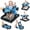 Blue, variant on COLIKES Baby Walker Boys, 5 in 1 Walkers for Babies 6-12 Months with Wheels, Push Adjustable Baby Activity Walker Bouncer for Girls, Red Car