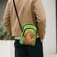 thumbnail image 3 of Xixirimido Green Capybara Sunflower Pattern Small Crossbody Purses Bags for Women Men Travel, Chest Sling Bag Women Casual Cross Body Bag Sling Backpack, 3 of 7