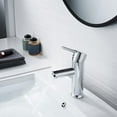 thumbnail image 2 of Luxury Bathroom Faucet, High Arc Faucet Spout, Ceramic Disc Cartridge, Corrosion and Rust Resistant, Single-Hole Deck Mount Installation, 2 of 5
