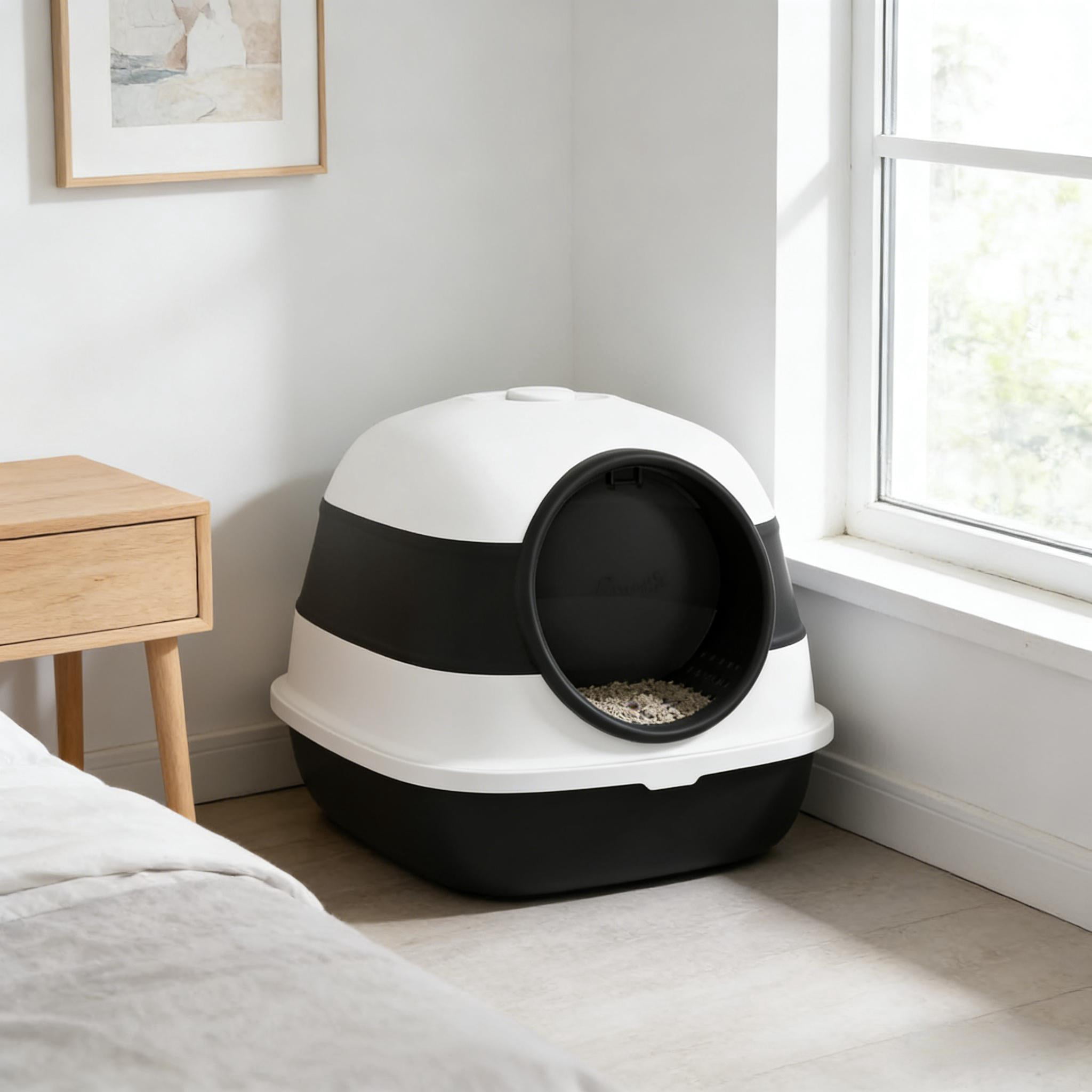 Cat Litter Box,Litter Box with Lid