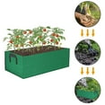thumbnail image 3 of Tripumer 4 Pcs Plant Grow Bag  Square Raised Garden Planting Beds Pots 5 Gallon Large Heavy Duty Fabric Grow Pot Breathe Cloth Planting Container Outdoor Green, 3 of 7
