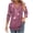 Hot Pink, variant on Fashion Fall Saving Fall T Shirts for Women Tops Plus Size Quarter Length Sleeve Tops Women's Blouses Get it Fast