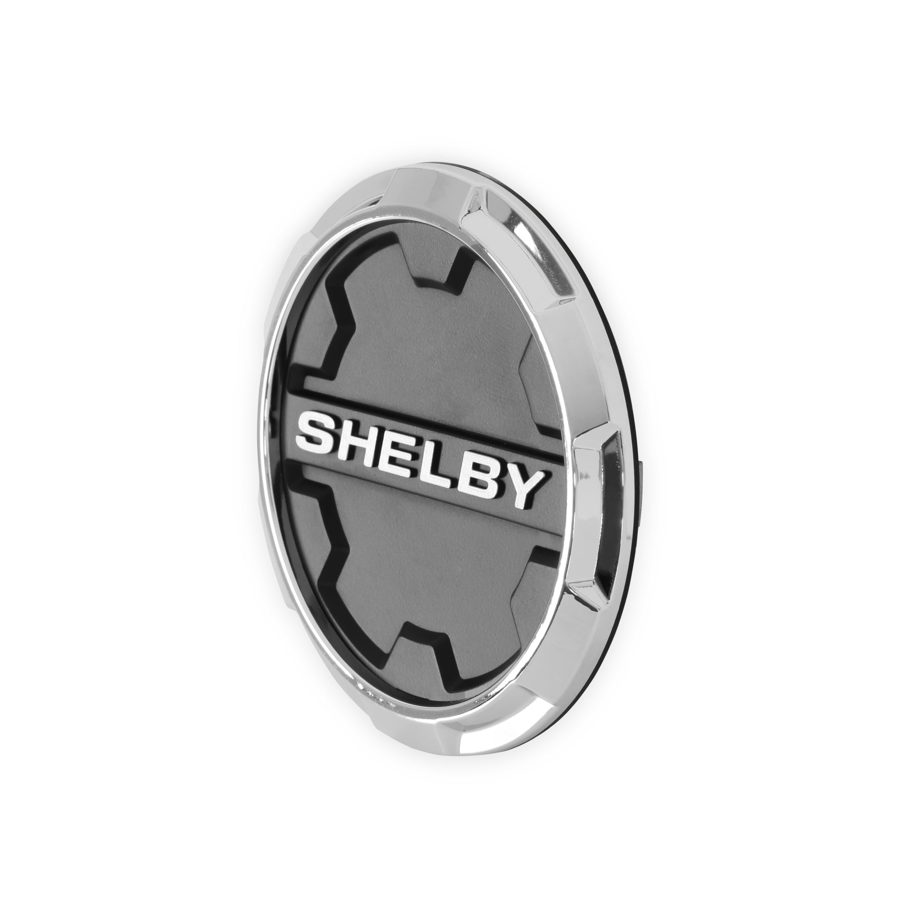 Carroll Shelby Wheels CS45-CAP Replacement Wheel Center Cap for CS45 Wheels, Chrome/Black