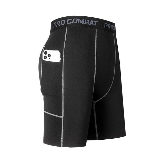 Mens Compression Short Pants Basketball Legging Pro Combat Supporter Gym Running Fitness Workout Cycling
