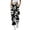 Gray, variant on Women's Skull and Rose Print Casual Pants, High Waist Elastic Drawstring Halloween Lounge Trousers with Pockets