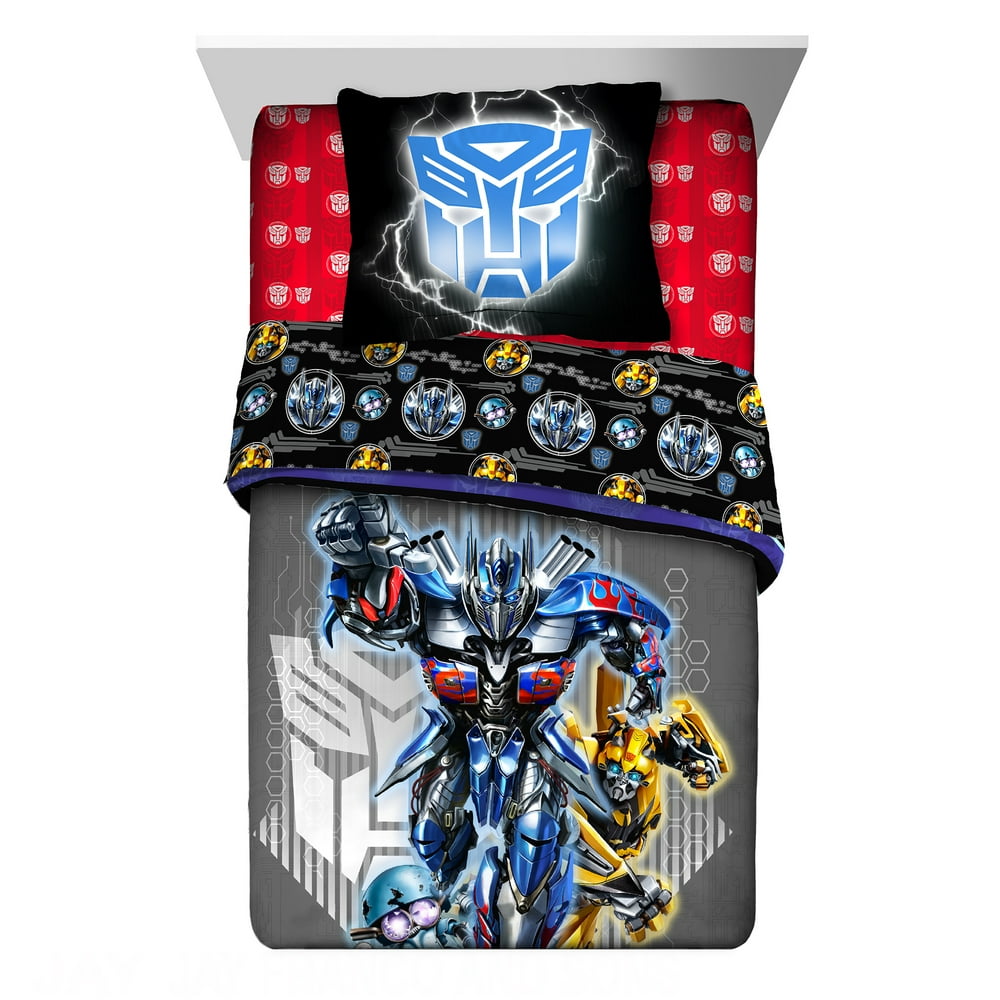 Transformers Kids Bedding Twin & Full Reversible Autobot Strong