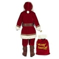 thumbnail image 6 of Santa Claus Costume for Men 10PCS, Christmas Santa Costume Adult Deluxe Santa Suit Professional Santa Outfit, 6 of 8
