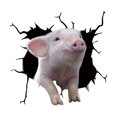thumbnail image 4 of Creativo 3D divertido cerdo coche ventana pegatina animales gráficos impermeable coche ventana calcomanía para ventana automotriz hogar pared camión Soledad Adhesivo para ventana de coche, 4 of 9