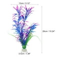 thumbnail image 2 of Unique Bargains 1 Pcs Aquarium Plants Decorations Artificial Aquatic Plant Purple 10.24", 2 of 6