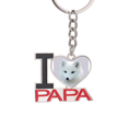 thumbnail image 1 of Fox Body Animals Eyes Art Deco  Fashion Keychain Metal Keyring Holder Love PAPA Father, 1 of 3
