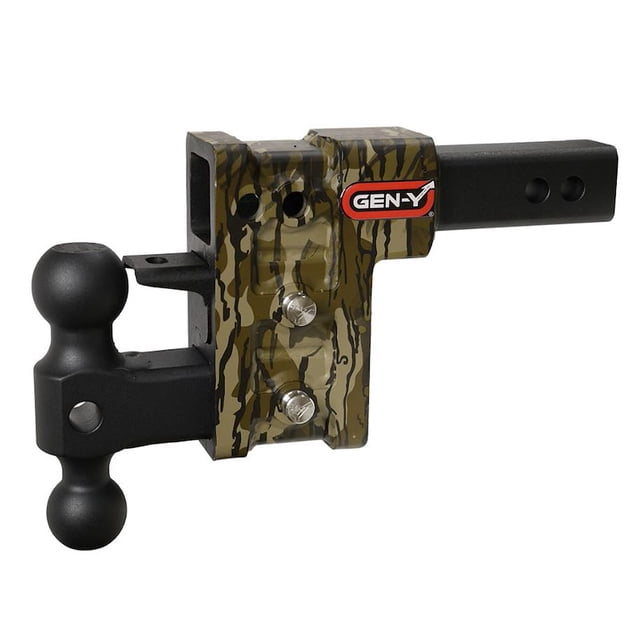 Gen-Y Hitch Remorque Hitch Support à Bille GH-323-MO Méga-Robuste; Convient au Récepteur de 2 Pouces; Poids Brut de Remorque 10000; Réglable; Non Escamotable; Chute de 5 Pouces/montée de 5 Pouces