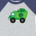 thumbnail image 4 of Inktastic St Patricks Day Irish Clover Dump Truck Childs Boys Baby Bodysuit, 4 of 5