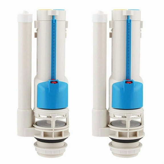 2X Split Toilet Drain Valve Two-Button Toilet Water Outlet Valve Dual Flush Fill Water Tank Accessories,2x Cistern Inlet Drain Valve