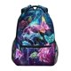 thumbnail image 1 of Mochila escolar KEIGE con diseño de calavera y mariposas 2110004, 1 of 3