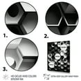thumbnail image 3 of Designart Abstract Geomtric Black And White II Canvas Wall Art, 3 of 5