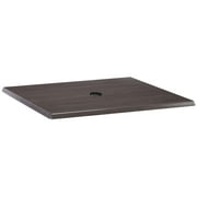 Holland 36" EnduroTop Square Table Top with Hole in Charcoal