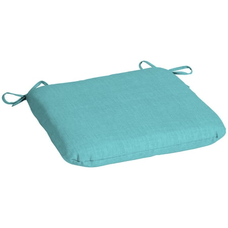 Mainstays Solid Turquoise Outdoor Patio Dining Seat Cushion