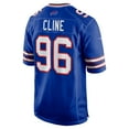 thumbnail image 3 of Men's Nike Kameron Cline  Royal Buffalo Bills Team Game Jersey, 3 of 6