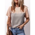 thumbnail image 5 of Eytino Womens Top Striped Color Block Crew Neck T Shirts Loose Fit Short Sleeve Summer Tee Shirts, 5 of 6