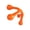 Orange, variant on Handheld Contoured Massage Ball For Neck Back Shoulder Muscle Relief Acupressures