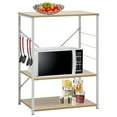thumbnail image 1 of vidaXL Microwave Cabinet White and Oak 60x39.6x79.5 cm Engineered Wood, 1 of 5