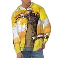 thumbnail image 2 of Calvin And Hobbes Men's Hoodie With Color Drawstrings Sweatshirt Hooded Pullover Print Winter Coat Jacket X-Large, 2 of 9