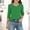 #04Green, variant on Children's Solid Color Round Neck 3/4 Sleeve Top (5-15Y) - Mid Size Casual Outerwear Base Shirt for Everyday Comfort, Limited Time Offer Under 10 Dollars