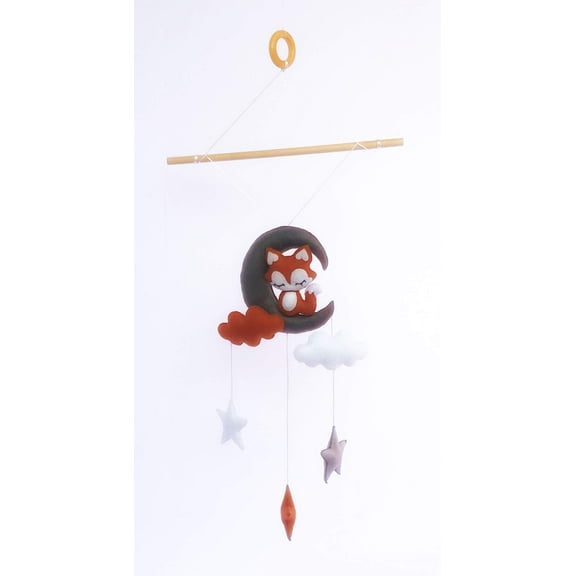 Baby Crib Mobile Fox - Baby Ceiling Mobile - Baby Gift - Baby Fox Mobile - Mobile for Nursery Decoration