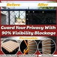 thumbnail image 3 of Amgo Custom Made 6' x 42' Black Fence Privacy Screen Windscreen with Bindings & Grommets, Heavy Duty for Commercial and Residential, 90% Blockage, Cable Zip Ties Included (We Customize), 3 of 9
