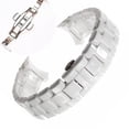 thumbnail image 2 of Correa de cerámica de 22mm para reloj Armani Ar1400 Ar1410 Ar1402 Ar1401, pulsera para hombre y mujer, cinturón, botón de mariposa blanco y negro, 2 of 4