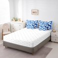 thumbnail image 4 of YST Dark Blue Cowhide Comforter Set - 7-Piece Bull Cattle Cow Print Bedding Set, Queen, 4 of 5