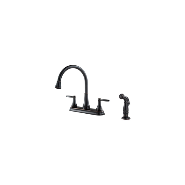 Pfister F0364GFY Glenfield 2Handle Kitchen Faucet, Tuscan Bronze