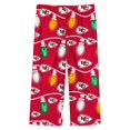 thumbnail image 3 of Toddler Kansas City Chiefs Two-Piece Garland Holiday Long Sleeve Pajama Set, 3 of 3