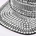 thumbnail image 4 of Slccxzc Fashion Diamond Studded Baseball Caps Flat Brim Outdoor Hats Bling Hip Hop Snapback Cap for Women Men, 4 of 7