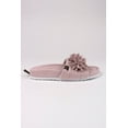 thumbnail image 3 of Pretty You London Women's Albany Hard Soled Tassel Slider Slipper in Mink, 3 of 5