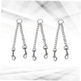 thumbnail image 3 of WASHWEPE 3Pcs Silver Dog Leash Double Head Traction Rope with 360 Degree Rotating Metal Buckle Durable Material, 3 of 8