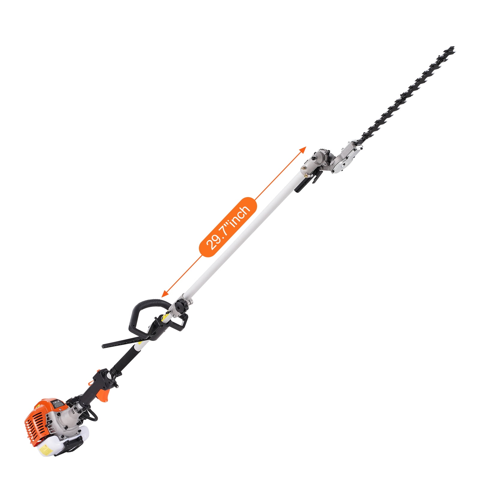 KFFKFF 52CC 6-in-1 Gas-Powered Multi-Tool for Landscaping, Hedge Trimmer, Weed Cutter, String Trimmer, Brush Cutter, Edger, and Pole Saw with Extension Pole