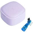 thumbnail image 1 of Stylish Denture Case with Vent Holes, Denture Bath Cup with Brush, Denture Box for Soaking & Cleaning, Large Container for Retainers and Aligners (Purple), 1 of 7