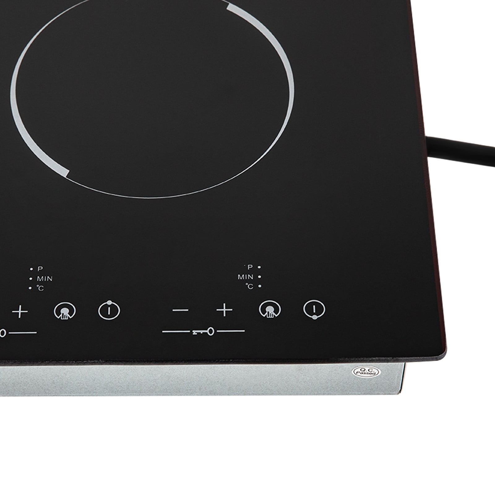 ToppiJoy 3000W Electric Cooktop, Electric Stove Top with LED Display 9 Power Gears, 110V Intelligent Control Built-in Cooktop for Kitchens (4 Burners)