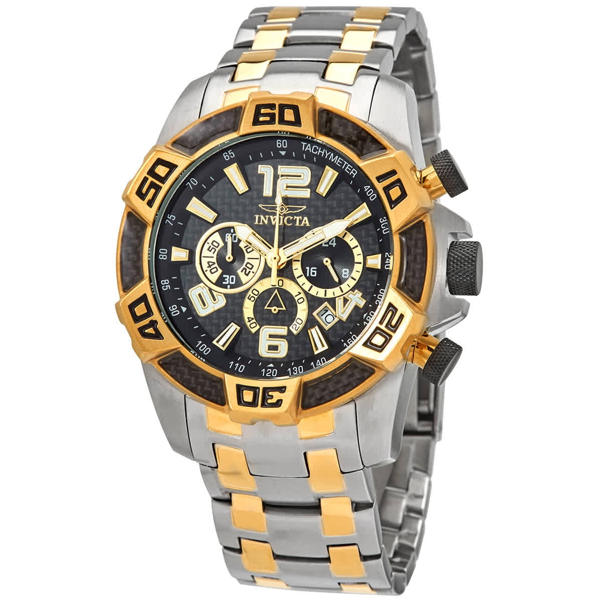Invicta Men's 25856 Pro Diver Quartz Chronograph Black Dial Watch