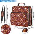 thumbnail image 3 of Zipper Binder Artistic Pattern 1.5 Inch Binder Folder Bag with Shoulder Strap and Handle, 3 of 8