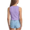 thumbnail image 6 of AJTQTH Girls Summer Tank Tops Cute Kids Athletic T-Shirts Casual Ribbed Knit Sleeveless Crew Neck Crop Tops Trendy Basic Solid Color Camisole Purple 5-6 Years, 6 of 6
