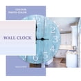 thumbnail image 5 of Reloj de Pared, DecoracióN de Reloj de Cocina Silencioso Sin Tictac de 10 Pulgadas Verde Azulado, Relojes de Pared Decorativos Retro RúSticos Vintage Campo, 5 of 5