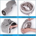 thumbnail image 4 of Tunnel pour Chat, Tunnel pour Chat, Tunnel en Tissu avec Balle et Jouets pour Chat, Tunnel de Jeu pour Chat et Lapin, Tunnel pour Lapin, Robuste, Ne Rouille Pas, 4 of 5