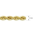 thumbnail image 3 of SuperJeweler 2.1mm Rope Chain, 30 inches, Yellow Gold for Women and Men, 3 of 3