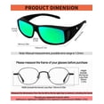 thumbnail image 4 of Gafas de Sol KANASTAL Envolventes Polarizadas UV400 Negro/Verde, 4 of 6