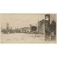 thumbnail image 2 of James Abbott McNeill Whistler 14x10 Gold Ornate Wood Frame and Double Matted Museum Art Print Titled - Free Trade Wharf (ca. 1878), 2 of 4